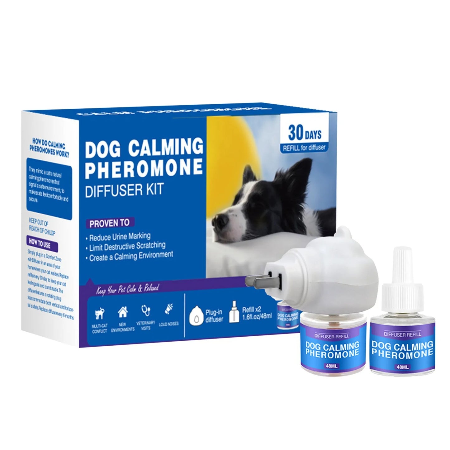 Calming Pheromone Diffuser for Dogs & Cats